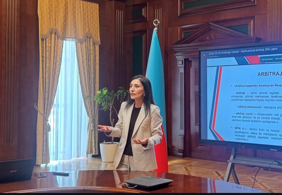 “Arbitrajın növləri və institusional arbitraj: beynəlxalq arbitraj mərkəzləri və Bakı Arbitraj Mərkəzinin əhəmiyyəti” mövzusuna həsr olunmuş təlim