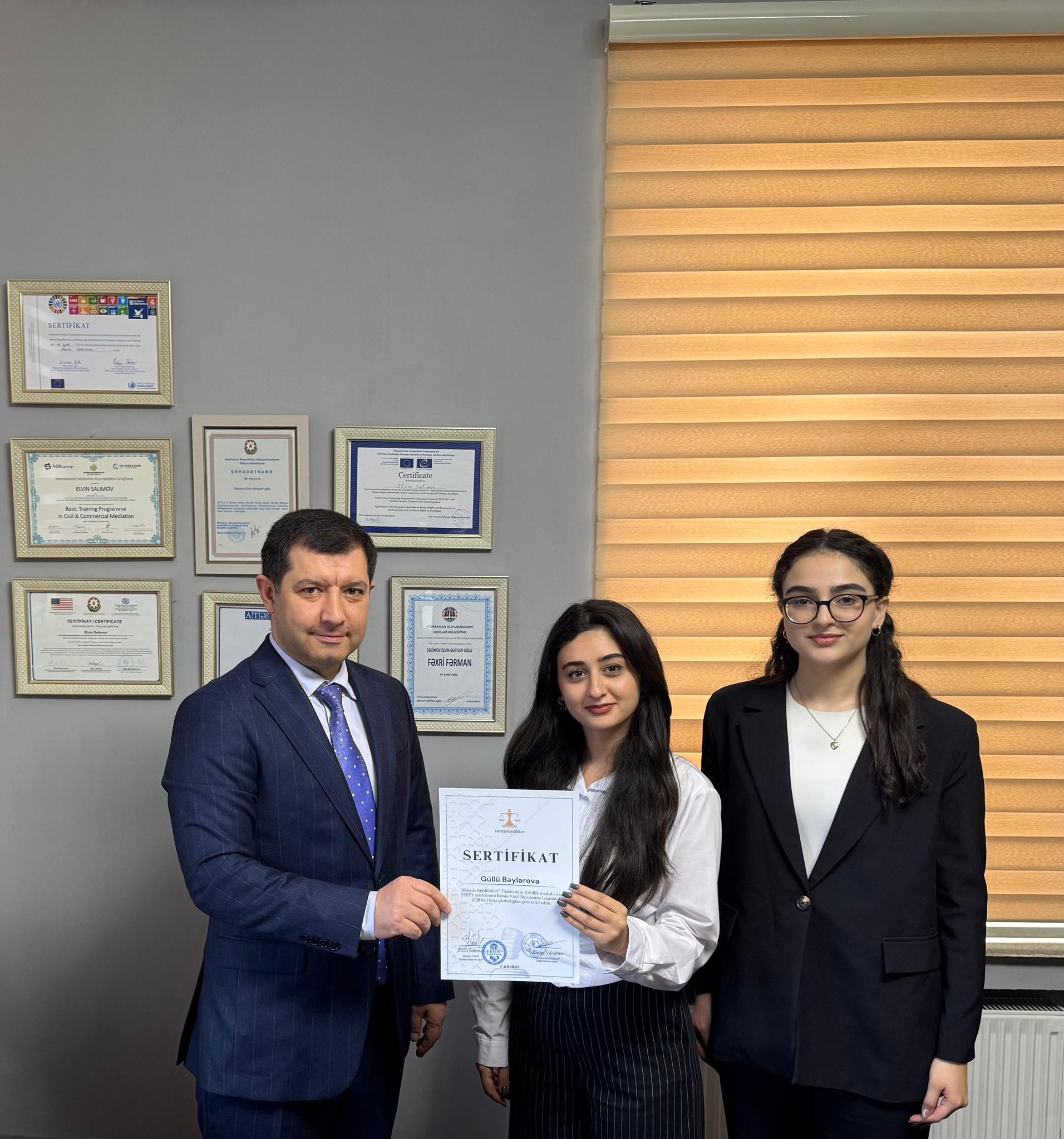 “Kredo”  Vəkil Bürosunda könüllülərin sertifikasiyası