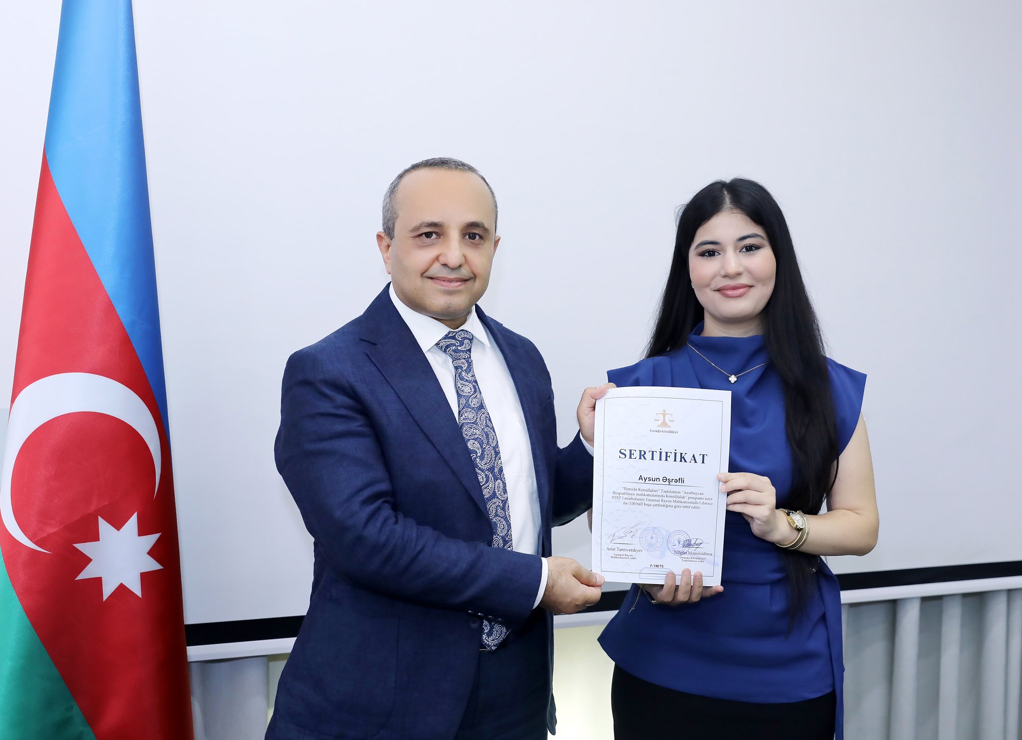 Yasamal Rayon  Məhkəməsində könüllülərin sertifikasiyası