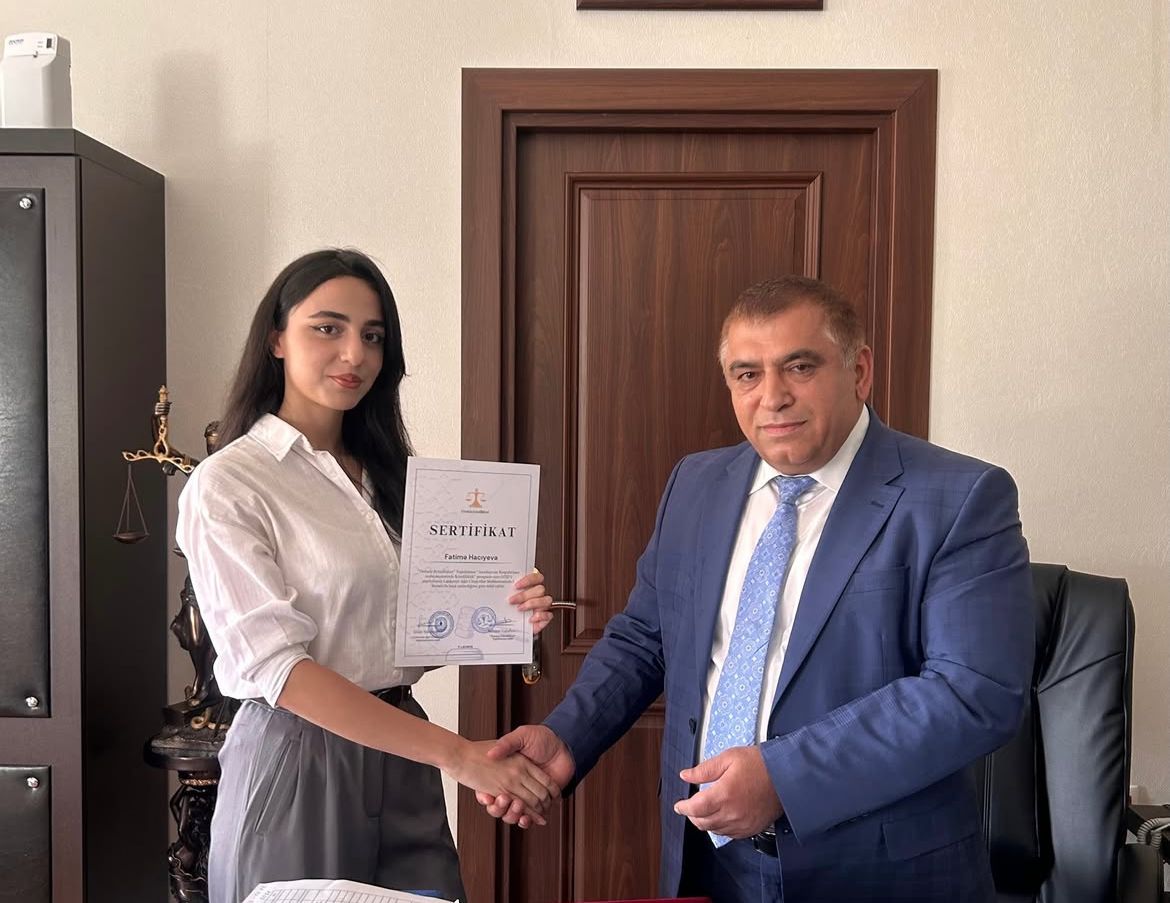 Lənkəran Ağır Cinayətlər Məhkəməsində Femida Könüllülərinin sertifikasiyası