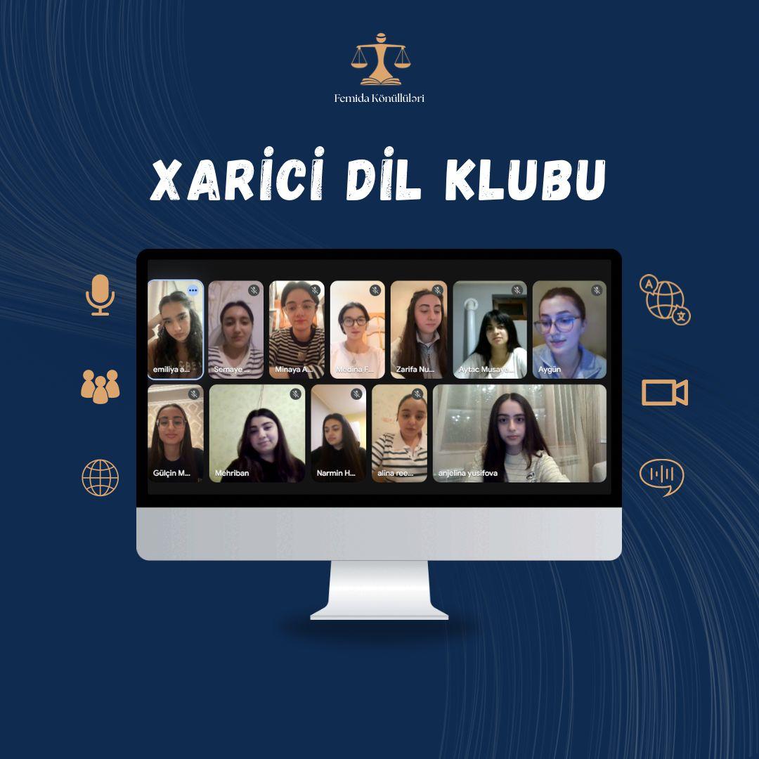 Xarici Dil Klubunun məşğələsi
