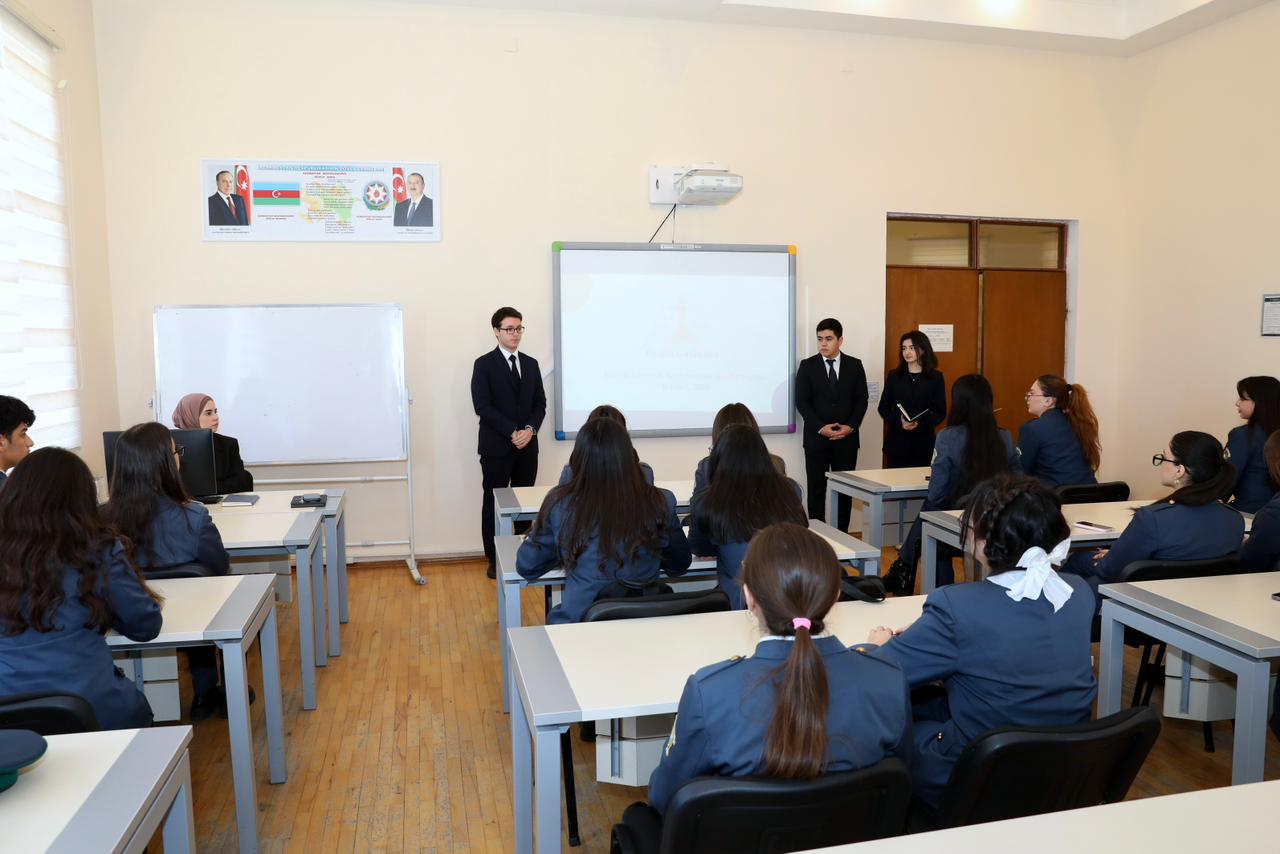Azərbaycan Respublikası Dövlət Gömrük Komitəsinin Akademiyası tələbələri ilə görüş